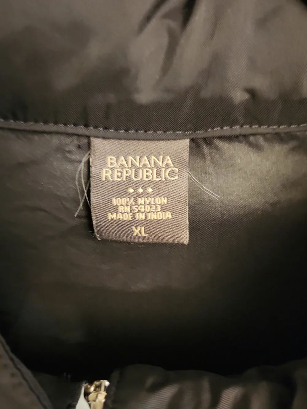 Banana Republic Black Lightweight Zip-Front Jacket